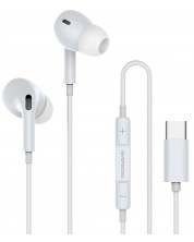 Ακουστικά με μικρόφωνο Riversong - Melody T1+, λευκά  -1
