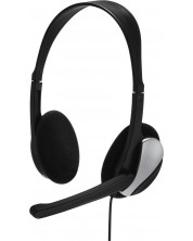 Ακουστικά με μικρόφωνο Hama - Essential HS-P100, μαύρο -1