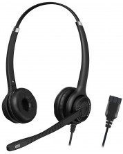 Ακουστικά με μικρόφωνο Axtel - ELITE HDvoice duo NC, μαύρα