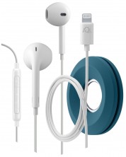 Ακουστικά Cellularline - AQL Breeze, Lightning , MFi, άσπρα