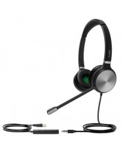 Ακουστικά με μικρόφωνο Yealink - UH36, UC, USB-A/3.5 mm, μαύρα -1