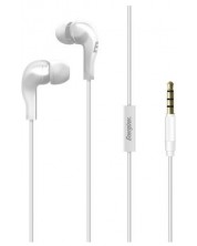 Ακουστικά με μικρόφωνο Energizer - CIA5, λευκά  -1