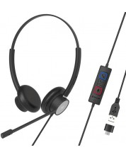 Ακουστικά με μικρόφωνο Tellur - Voice 320, μαύρα -1