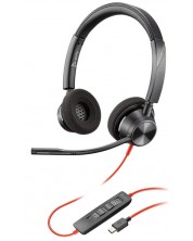 Ακουστικά Poly Plantronics - Blackwire 3320 MS, USB-C, μαύρα