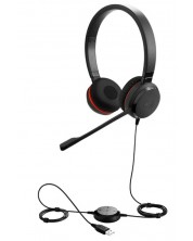 Ακουστικά με μικρόφωνο Jabra - Evolve 20 SE MS Stereo, μαύρα -1