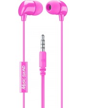 Ακουστικά με μικρόφωνο Cellularline - Music Sound 3.5 mm, ροζ -1