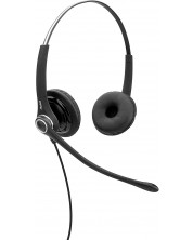 Ακουστικά με μικρόφωνο Axtel - PRO XL duo NC WB, μαύρα