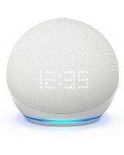 Smart ηχείο Amazon - Echo Dot 5, με ρολόι, λευκό -1