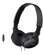 Ακουστικά με μικρόφωνο Sony - MDR-ZX110AP, μαύρα -1