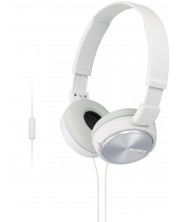 Ακουστικά Sony - MDR-ZX310AP, λευκά -1