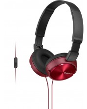 Ακουστικά με μικρόφωνο Sony MDR-ZX310AP - κόκκινα