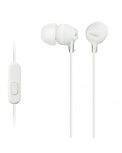 Ακουστικά με μικρόφωνο Sony - MDR-EX15AP, λευκό -1