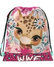 Αθλητική τσάντα WWF Giraffe -με κορδόνια  -1