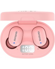 Σπορ Ακουστικά με μικρόφωνο Aiwa - EBTW-150PK, TWS, ροζ