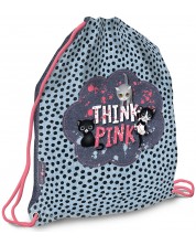 Αθλητική τσάντα  Ars Una Think Pink - Μαύρες κουκκίδες -1