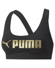 Спортно бюстие Puma - Mid Impact Puma Fit,  μαύρο
