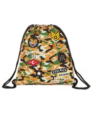 Αθλητική τσάντα με δεσμούς Cool Pack Spring - Camo Desert Badges