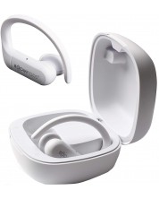Σπορ ακουστικά με μικρόφωνο Boompods - Sportpods, TWS, άσπρα