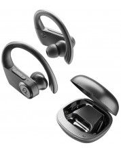Αθλητικά ακουστικά Cellularline - Boost, TWS, μαύρα -1