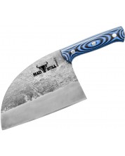 Σερβικό μαχαίρι του σεφ Samura - Madbull Αλμαζάν, 18 cm, μπλε λαβή -1