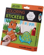 Αυτοκόλλητα χρωματισμού Crocodile Creek - Παίξτε Ζώα -1