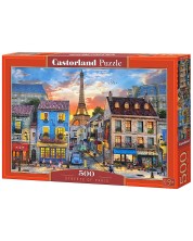 Παζλ Castorland 500 κομμάτια -Οι δρόμοι του Παρισιού -1