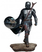 Αγαλματίδιο Sideshow Collectibles Television: The Mandalorian - The Mandalorian & The Child, 51 εκ