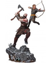 Αγαλματίδιο Iron Studios Games: God of War - Kratos & Atreus, 34 εκ