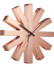 Ρολόι τοίχου Umbra - Ribbon, ροζ -1