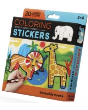 Αυτοκόλλητα για χρωματισμό Crocodile Creek - Ζώα, 2022 -1