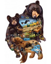 Παζλ SunsOut 1000 κομμάτια - Οικογενειακή περιπέτεια αρκούδας,Cynthia Fisher -1