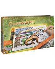 Φωτιζόμενο μπλοκ για σχέδιο και αντιγραφή DinosArt - Dinosaurs