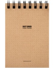Σημειωματάριο σπιράλ Drasca Dot Grid Sketch Pad- Ivory, 60 φύλλα, A5