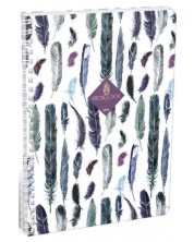 Τετράδιο σπιράλ Lizzy Card - XRCise Look, A4, 80 φύλλα, φαρδιές σειρές
