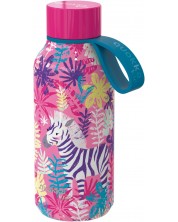 Θερμικό μπουκάλι Quokka Kids - Solid, Zebras, 330 ml -1