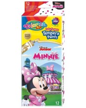 Βαφές Tempera Colorino Disney - Junior Minnie, 12 χρώματα, 12 ml