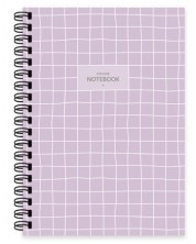 Σημειωματάριο Keskin Color - Lilac, A6, 80 φύλλα, ποικιλία -1