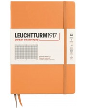 Σημειωματάριο Leuchtturm1917 New Colours - А5, τετράγωνες σελίδες, Apricot, σκληρόδετο