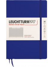 Σημειωματάριο Leuchtturm1917 New Colours - A5, σελίδες τετραγώνων, Ink -1