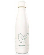 Thermo μπουκάλι με μαλακό κάλυμμα Miniland - Natur, Σκίουρος, 500 ml