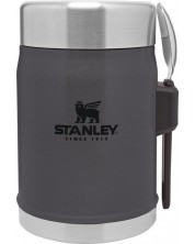Θερμικό βάζο για φαγητό  με κουτάλι Stanley The Legendary - Charcoal, 400 ml	