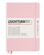 Σημειωματάριο  Leuchtturm1917 Muted Colours - А5, ροζ ,σελίδες γραμμών