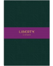 Σημειωματάριο Liberty Tudor - A5, πράσινο, ανάγλυφο -1
