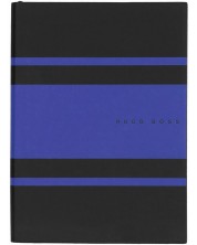 Σημειωματάριο Hugo Boss Gear Matrix - A5, σελίδες με γραμμές, μπλε -1