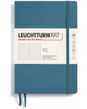 Σημειωματάριο Leuchtturm1917 Natural Colors - A5, μπλε, διακεκομμένες σελίδες, μαλακό εξώφυλλο