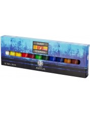 Χρώματα τέμπερας Astra - 12 χρώματα, 20 ml -1
