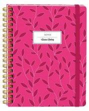 ΣημειωματάριοVictoria's Journals - Ροζ, με σπιράλ, σκληρό εξώφυλλο, 96 φύλλα, А5