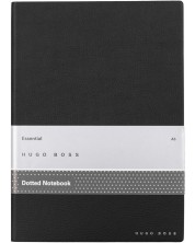 Σημειωματάριο Hugo Boss Essential Storyline - A5, διακεκομμένες σελίδες, μαύρο