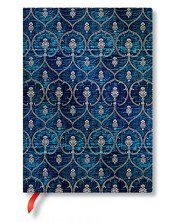Σημειωματάριο Paperblanks Blue Velvet - 13 х 18 cm, 88 φύλλα
