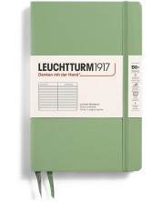 Σημειωματάριο Leuchtturm1917 Paperback - B6+, ανοιχτό πράσινο, σελίδες με γραμμές, σκληρό εξώφυλλο -1